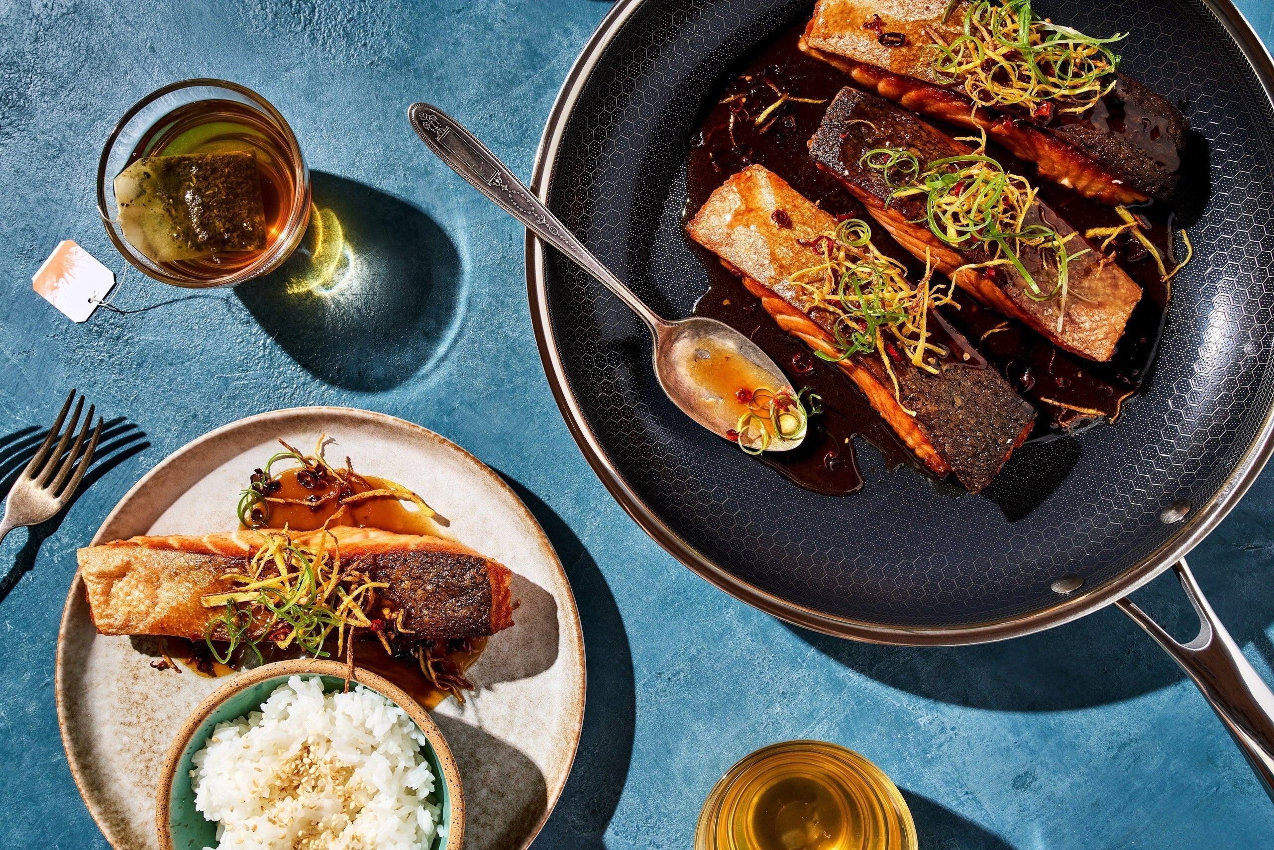 Salmon with Ginger, Honey and Chilli