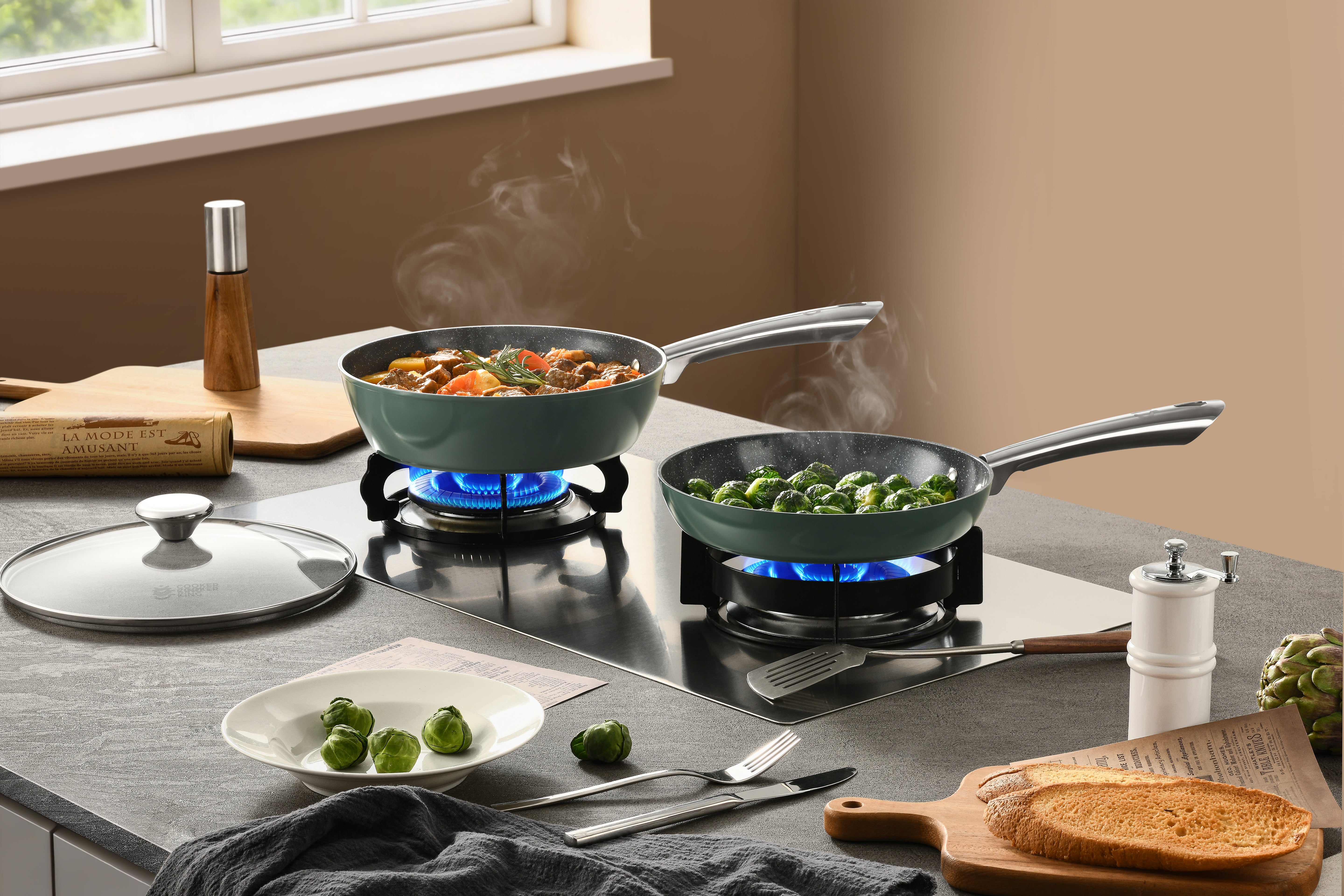 Euro-stone Cookware Series Saute Pan 28cm